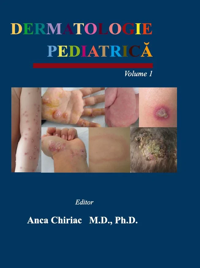 Coperta cărții "Pachet Dermatologie pediatrica Vol.1,Vol.2, Vol. 3 si Vol.4" de Profesor Dr. Anca Chiriac